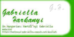 gabriella harkanyi business card